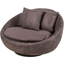 Nojatuoli Linento Furniture Cherry - Grey, harmaa