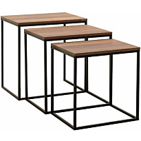 Sarjapöytä kolmiosainen Linento Furniture SHP-933-OO-1 tumma pähkinä