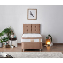 Sänkypaketti Linento Furniture Latte, 90x200cm, vaaleanruskea
