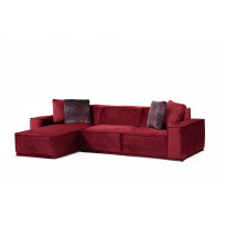 Divaanisohva Linento Furniture Lego, 4-istuttava, 170x300cm, vasen, punainen
