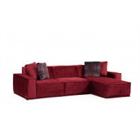 Divaanisohva Linento Furniture Lego, 4-istuttava, 300x170cm, oikea, punainen