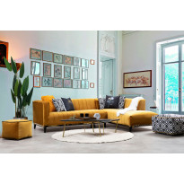 Avokulmasohva Linento Furniture Bellino, keltainen