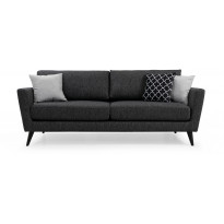 Sohva Linento Furniture Mayorka, 3-istuttava, harmaa