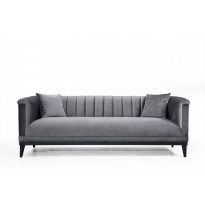 Sohva Linento Furniture Trendy, 3-istuttava, harmaa