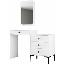 Lipasto ja peili Linento Furniture Lizbon 549 valkoinen, Verkkokaupan poistotuote