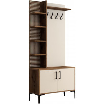Säilytyskokonaisuus Linento Furniture Viyana 90cm, ruskea/valkoinen