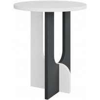 Apupöytä Linento Furniture Luna, 40cm, valkoinen/harmaa