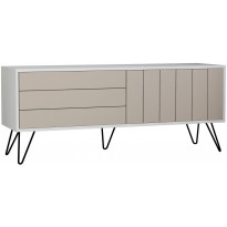 TV-taso Linento Furniture Picadilly, beige/valkoinen