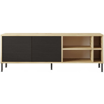 TV-taso Linento Furniture LV8, ruskea/musta