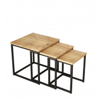 Sarjapöytä Linento Furniture VG7, 3-osainen, ruskea