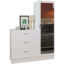 Säilytyskaluste Linento Furniture CC6, valkoinen, 100cm