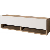 TV-taso Linento Furniture FR13, ruskea/valkoinen