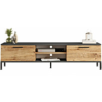 TV-taso Linento Furniture RL1-AA Atlantic Pine/antrasiitti