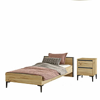 Sänky ja yöpöytä Linento Furniture AR15-KA, eri värejä