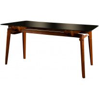 Ruokapöytä Linento Furniture Pera, savulasi, ruskea