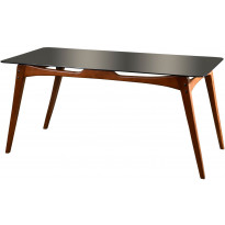 Ruokapöytä Linento Furniture Touch, lasi, ruskea