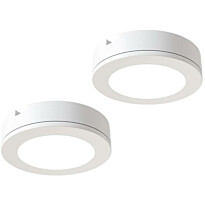 LED-kalustevalaisin Limente LED-LENOX, 4000K, 2kpl, valkoinen, Verkkokaupan poistotuote