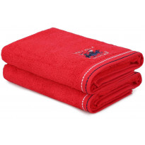 Pyyhe Linento Beverly Hills Polo Club, punainen, 2kpl, eri kokoja