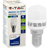 LED-jääkaappilamppu V-TAC, 2W, E14, 3000K