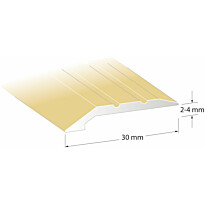 Tasolista Lundbergs Standard 2-4mm 30mm messinki, eri pituuksia