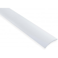 Eritasolista Maler sileä, 0-10mm, 6.2x41x1000mm, alumiini, tarra, valkoinen maalattu