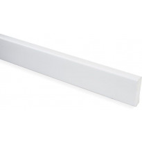 Peitelista Maler PVC, 10x32x2200mm, valkoinen