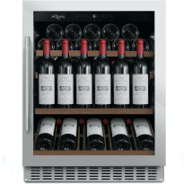 Kahden lämpötilan viinikaappi mQuvée WineCave 700 60S Stainless, teräs