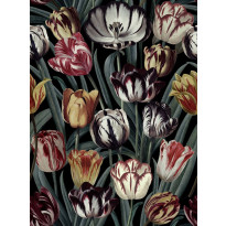 Paneelitapetti Mindthegap Tulipa Dark, 1.56x3m
