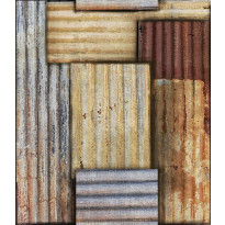 Paneelitapetti Mindthegap Rusty Tin, 1.56x3m