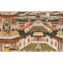 Paneelitapetti Mindthegap Indian Palace, 1.56x3m, värikäs