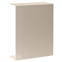 Kylpyhuonehylly Naka Box L, 225x300 mm, teippikiinnitys, beige, Verkkokaupan poistotuote