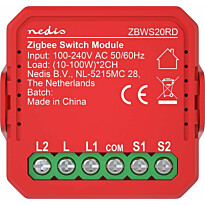 Virtakytkin Nedis ZBWS20RD SmartLife ZigBee 3.0