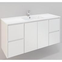 Kylpyhuonekaluste Noro Lifestyle Concept 1200, pesualtaalla, allaskaapilla ja sivulaatikostoilla, korkea