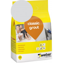 Saumalaasti Weber Classic Grout, 13 Silver grey, 3 kg