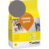 Saumalaasti Weber Classic Grout, 18 Dark grey, 3 kg