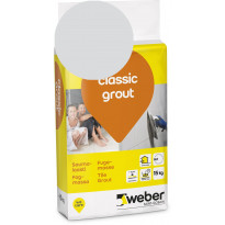 Saumalaasti Weber Classic Grout, 13 Silver grey, 15 kg