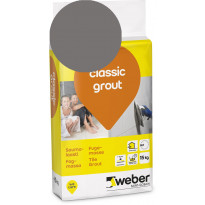 Saumalaasti Weber Classic Grout, 18 Dark grey, 15 kg