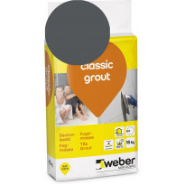 Saumalaasti Weber Classic Grout, 19 Anthracite, 15 kg