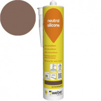 Silikonimassa Weber Neutral Silicone, 40 Mahogany, 310 ml