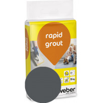 Saumalaasti Weber Rapid Grout, 19 Anthracite, 15 kg