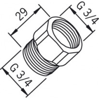 Oras yksisuuntaventtiili 105302