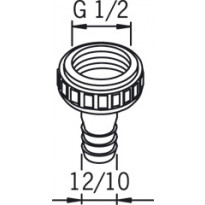 Oras letkuliitin 1/2X12/10 223010