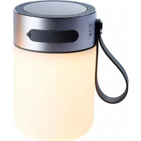 Bluetooth-kaiutin valaisimella Halo Design Colors LED Sound Jar, hopea