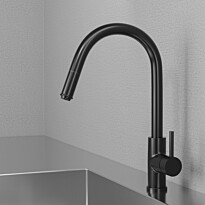 Keittiöhana Scandtap Steel Access Shadow, ulosvedettävällä suuttimella