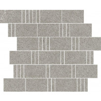 Mosaiikkilaatta Pukkila Landstone Grey Pave, himmeä, sileä, 298x298mm