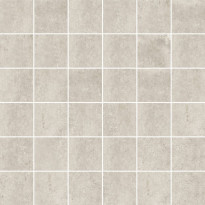 Mosaiikkilaatta Pukkila Stonemix White, himmeä, sileä, 50x50mm