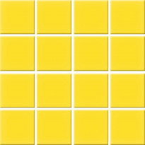 Mosaiikkilaatta Pukkila Color Yellow, himmeä, sileä, 47x47mm