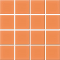 Mosaiikkilaatta Pukkila Color Tangerine, himmeä, sileä, 47x47mm