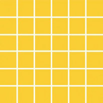 Mosaiikkilaatta Pukkila Pro Technic Color Yellow, kiiltävä, sileä, 47x47mm