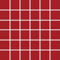 Mosaiikkilaatta Pukkila Pro Technic Color Red, kiiltävä, sileä, 47x47mm